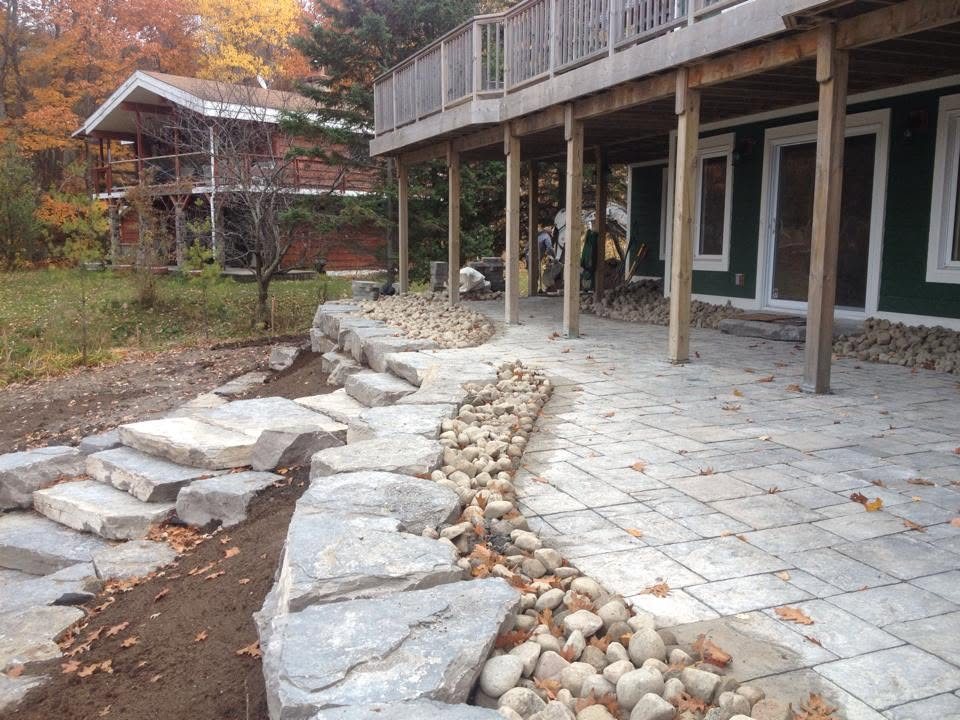 Bala landscaping and hardscaping projects in Muskoka